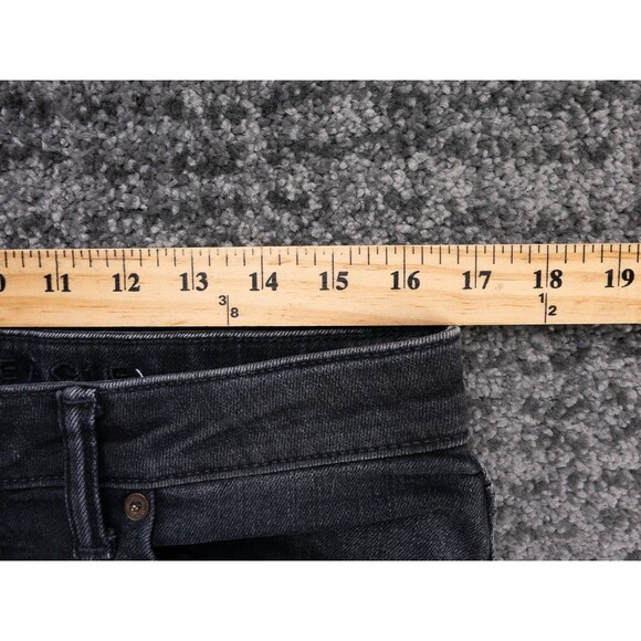 American Eagle Jeans Mens 33x34 Black  Slim Fit Distressed Stretch Denim Preppy - Picture 8 of 15